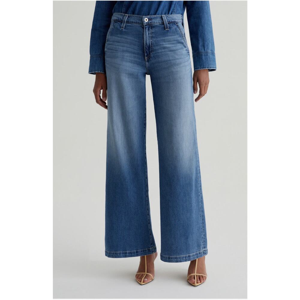 AG Adriano Goldschmied Blue Flare & Wide Leg Jeans